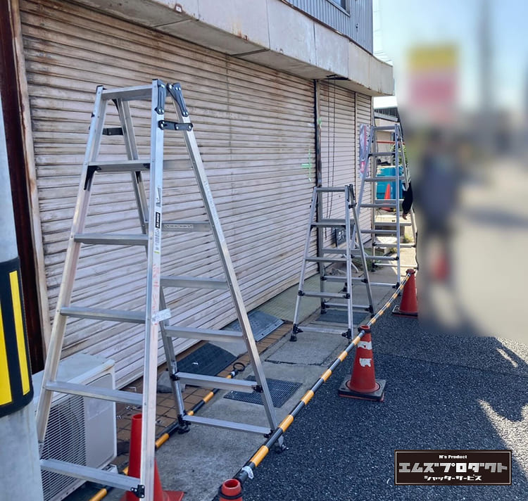シャッター入れ替え工事before